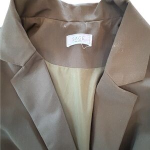 SAGE The Label Green Tailored Blazer